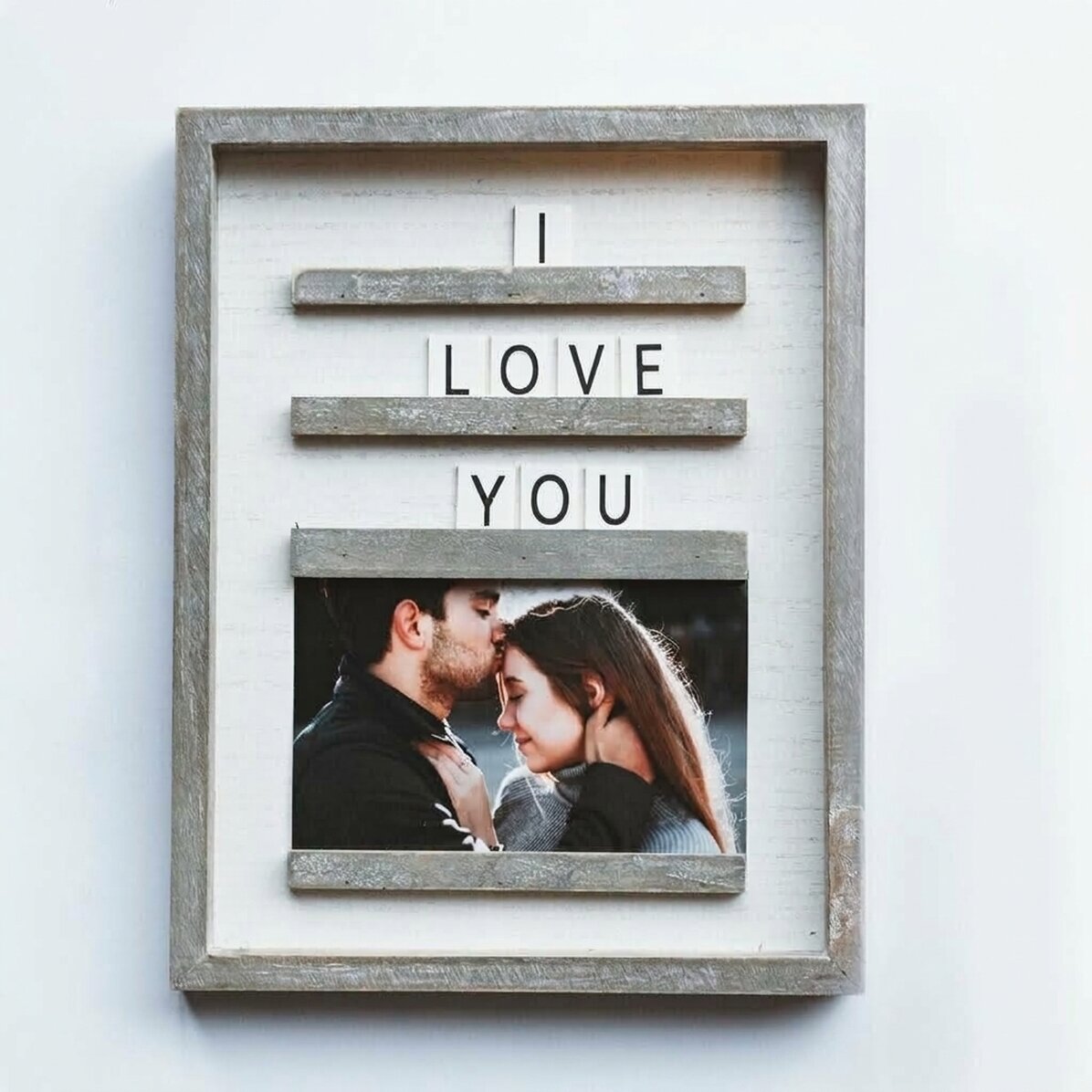 Cadre photo avec message et photo, 23 x 29 cm