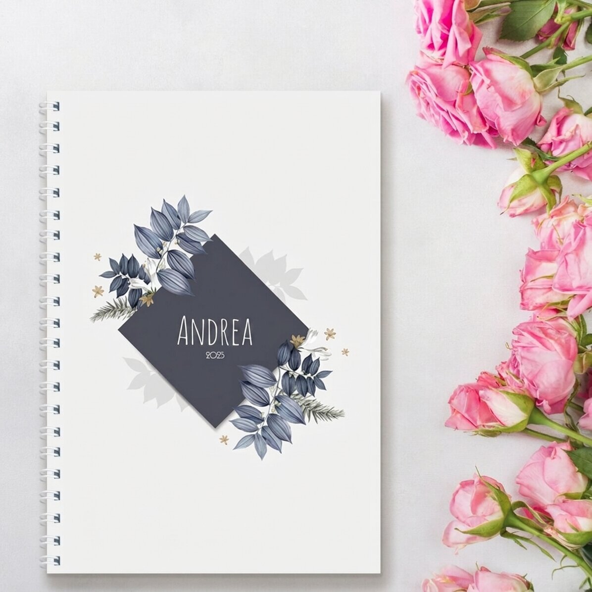Gepersonaliseerde notitieboekjes met tekst - Flowers