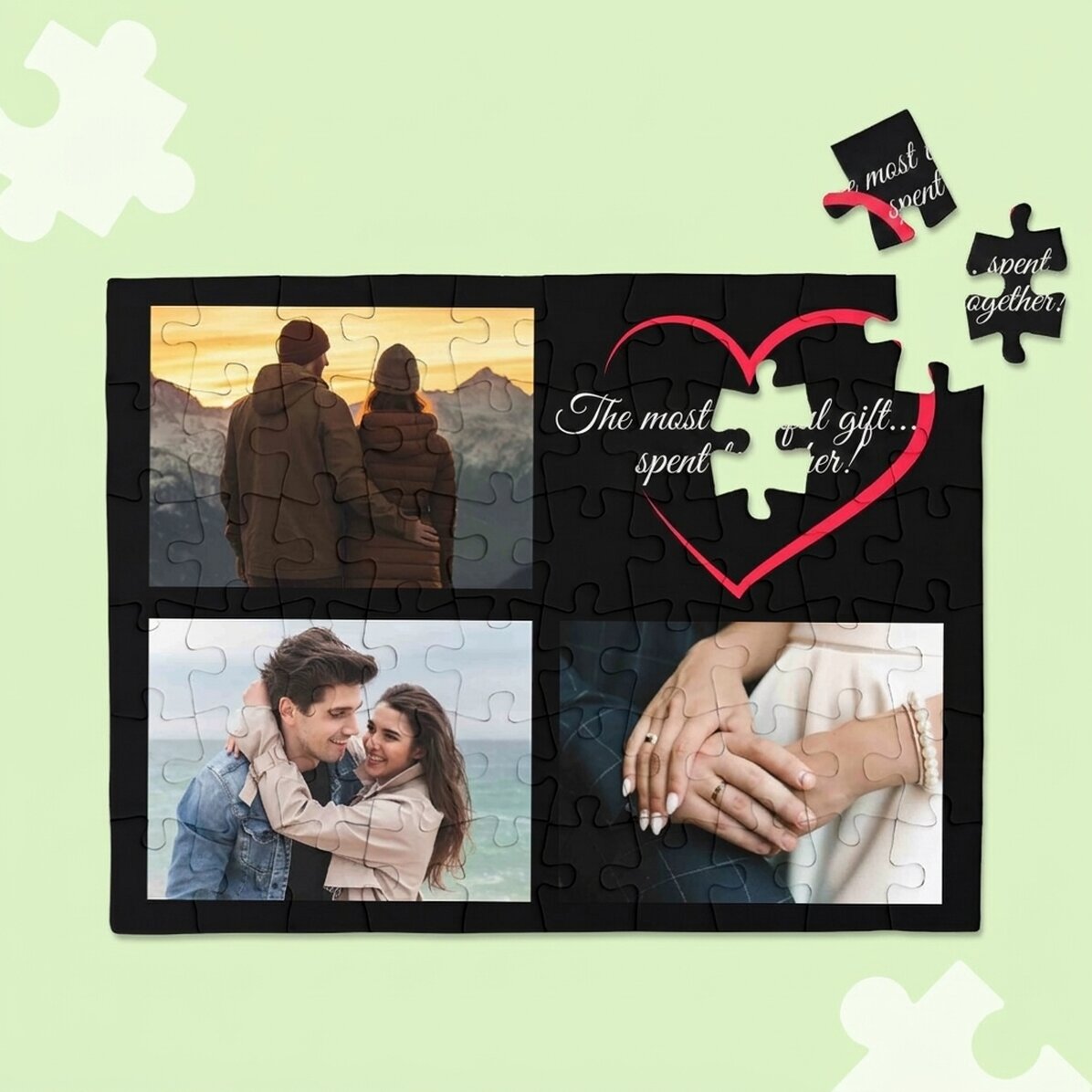 Gepersonaliseerde puzzel met 3 foto