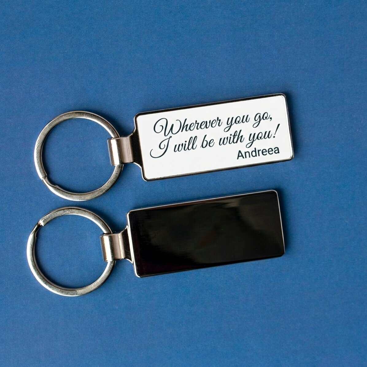 Gepersonaliseerde sleutelhanger met tekst