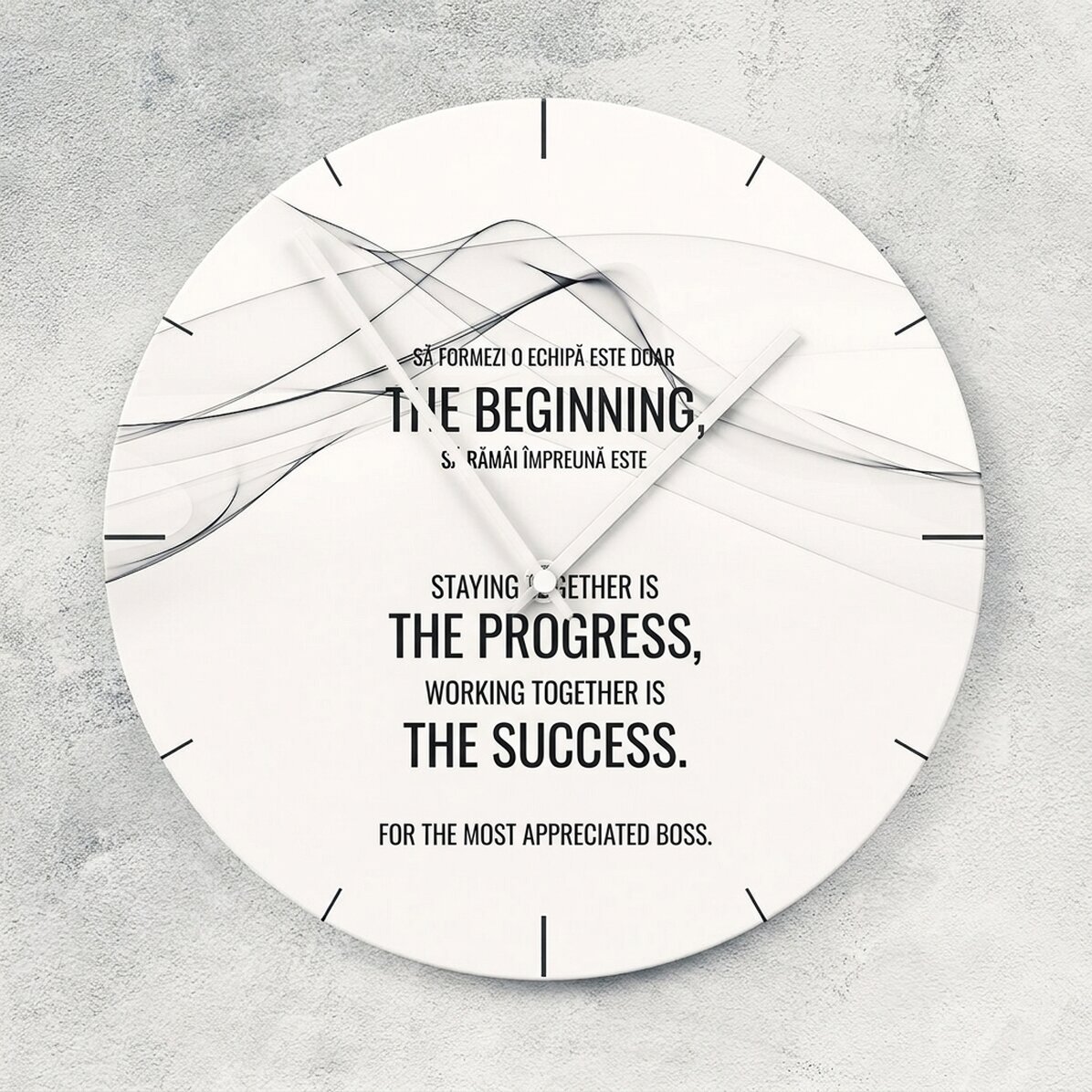 Gepersonaliseerd horloge met tekst - Succes