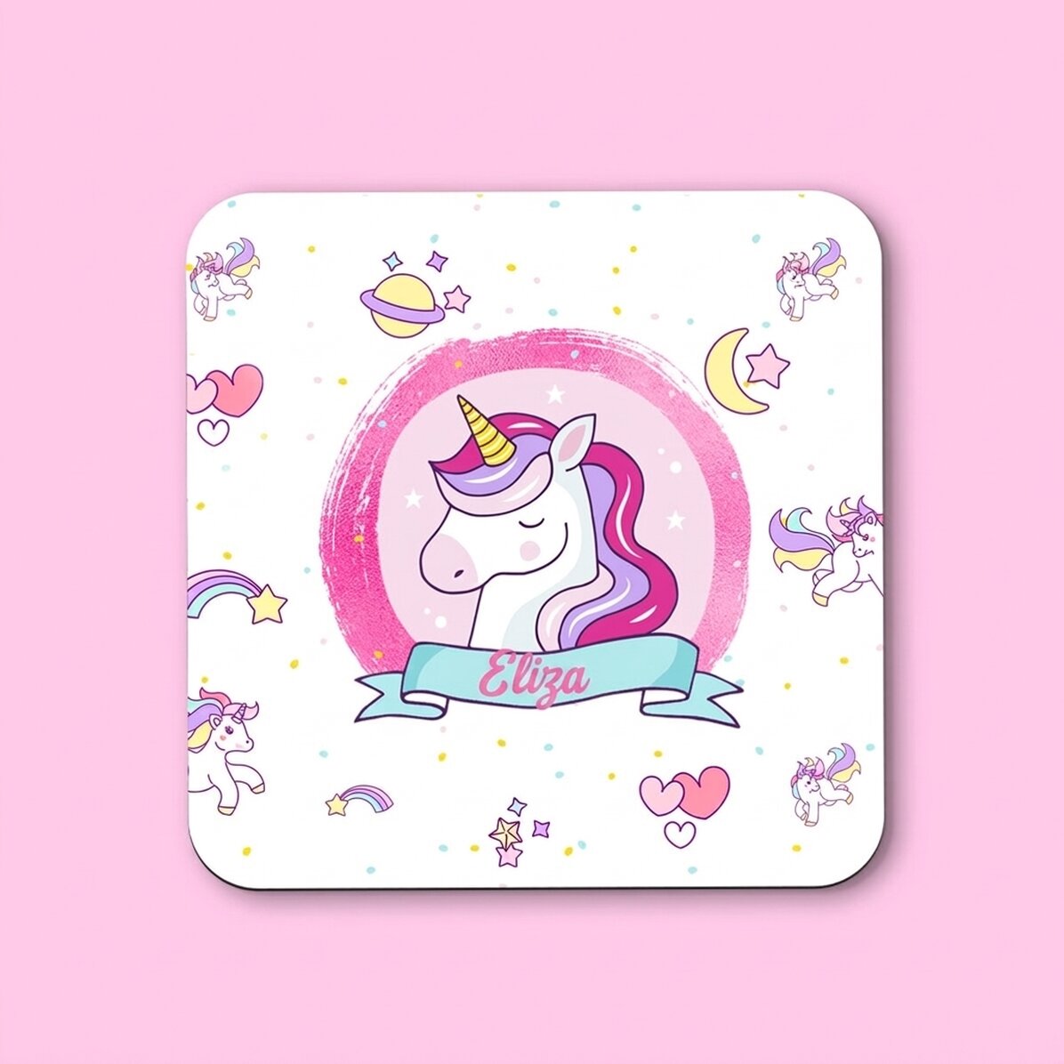 Porte-verre personnalisé avec un message pour les petites filles
