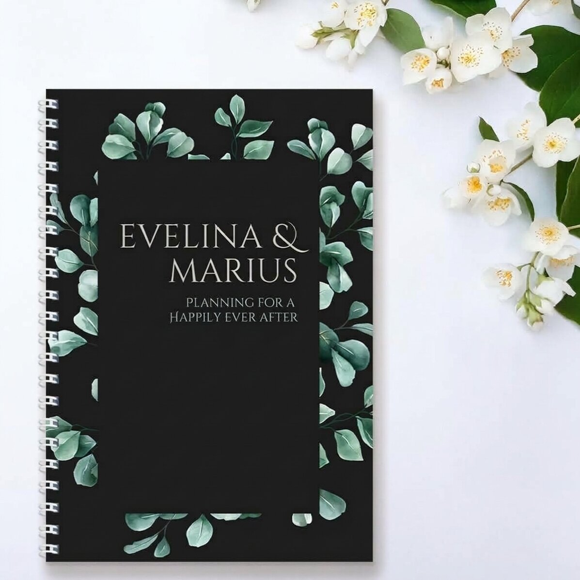 Carnet personnalisé avec inscription - « Happily ever after »