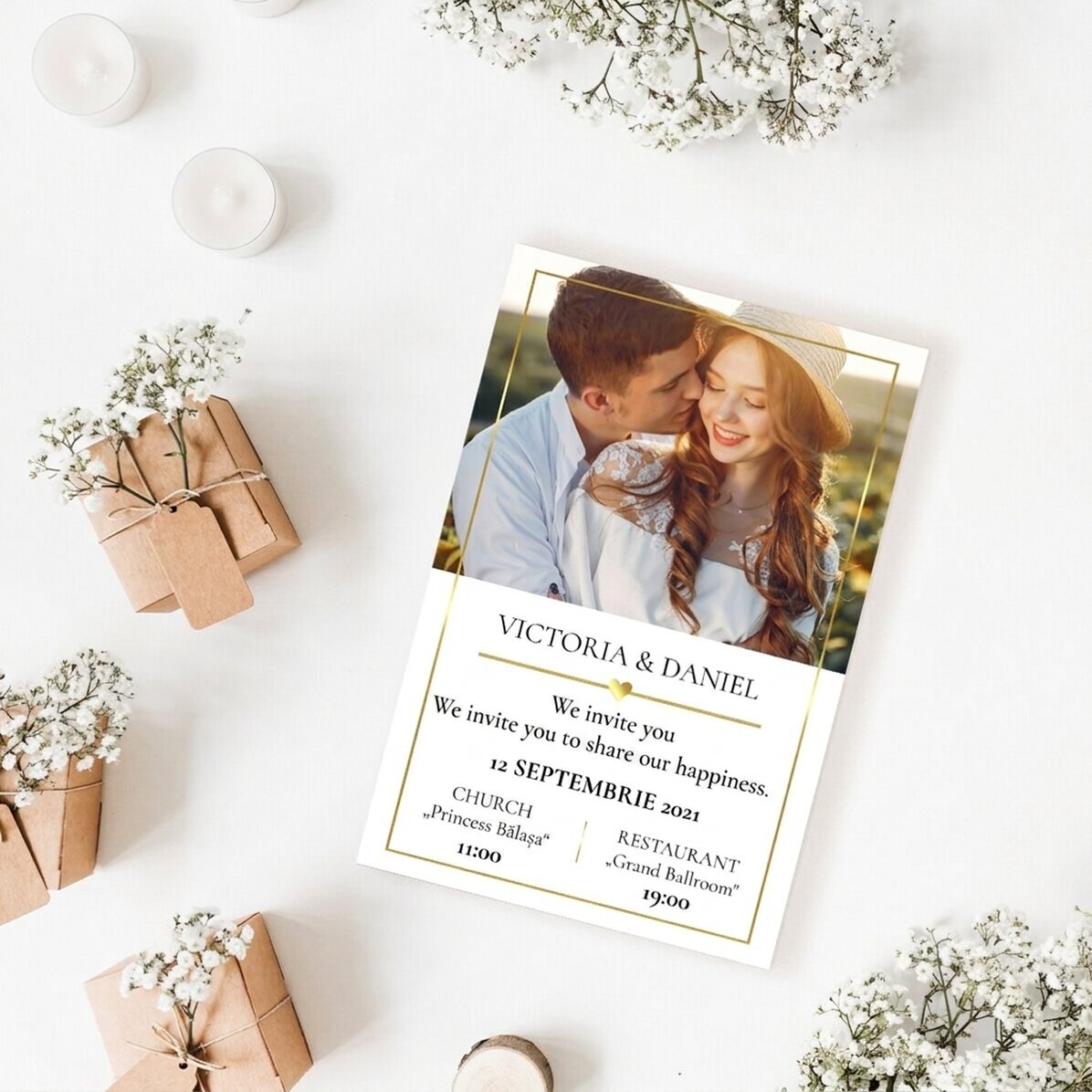 Gepersonaliseerde foto van 10 x 15 cm – Uitnodiging