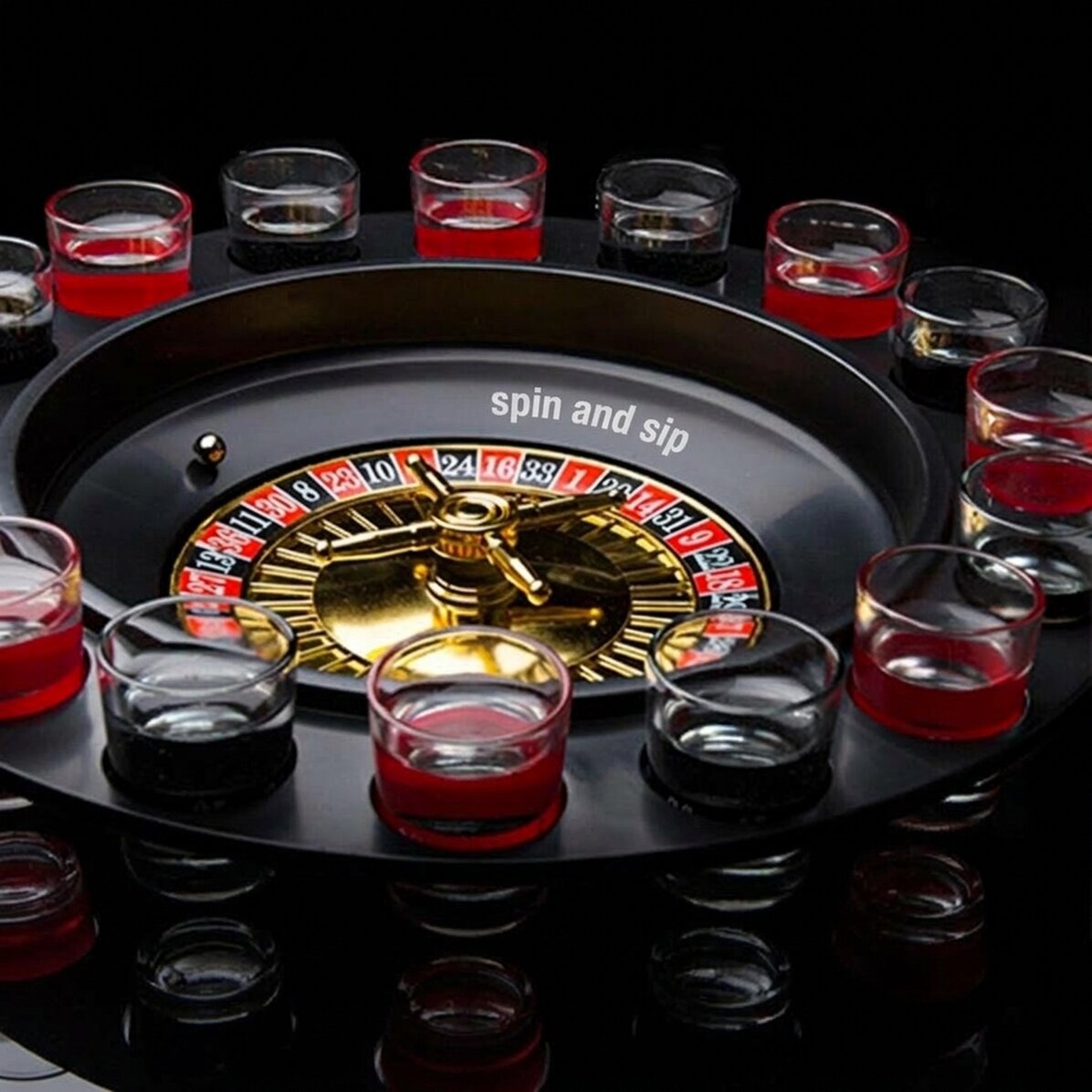 Roulette met shotjes