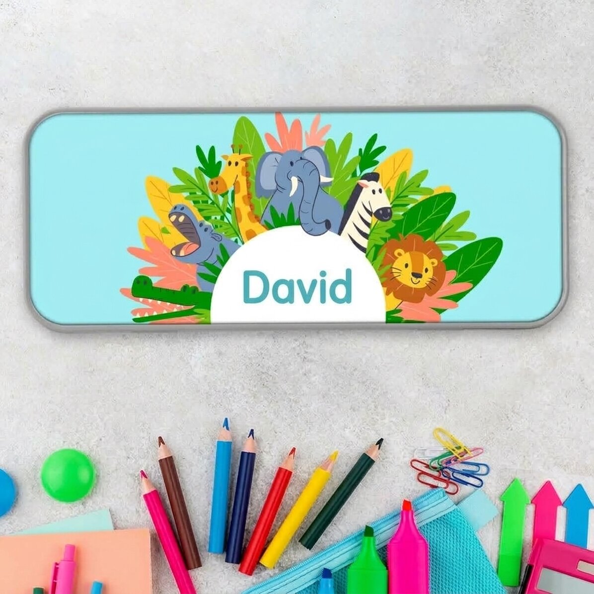 Trousse personnalisée avec inscription - Animaux
