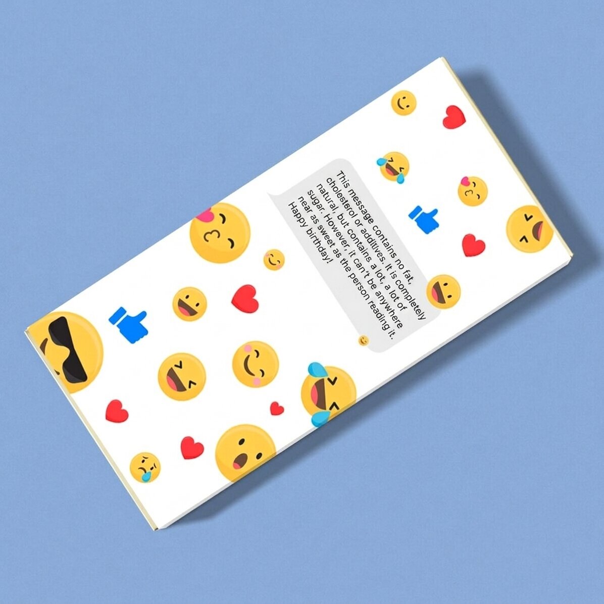 Chocolat personnalisé avec un texte - Bulle de texte