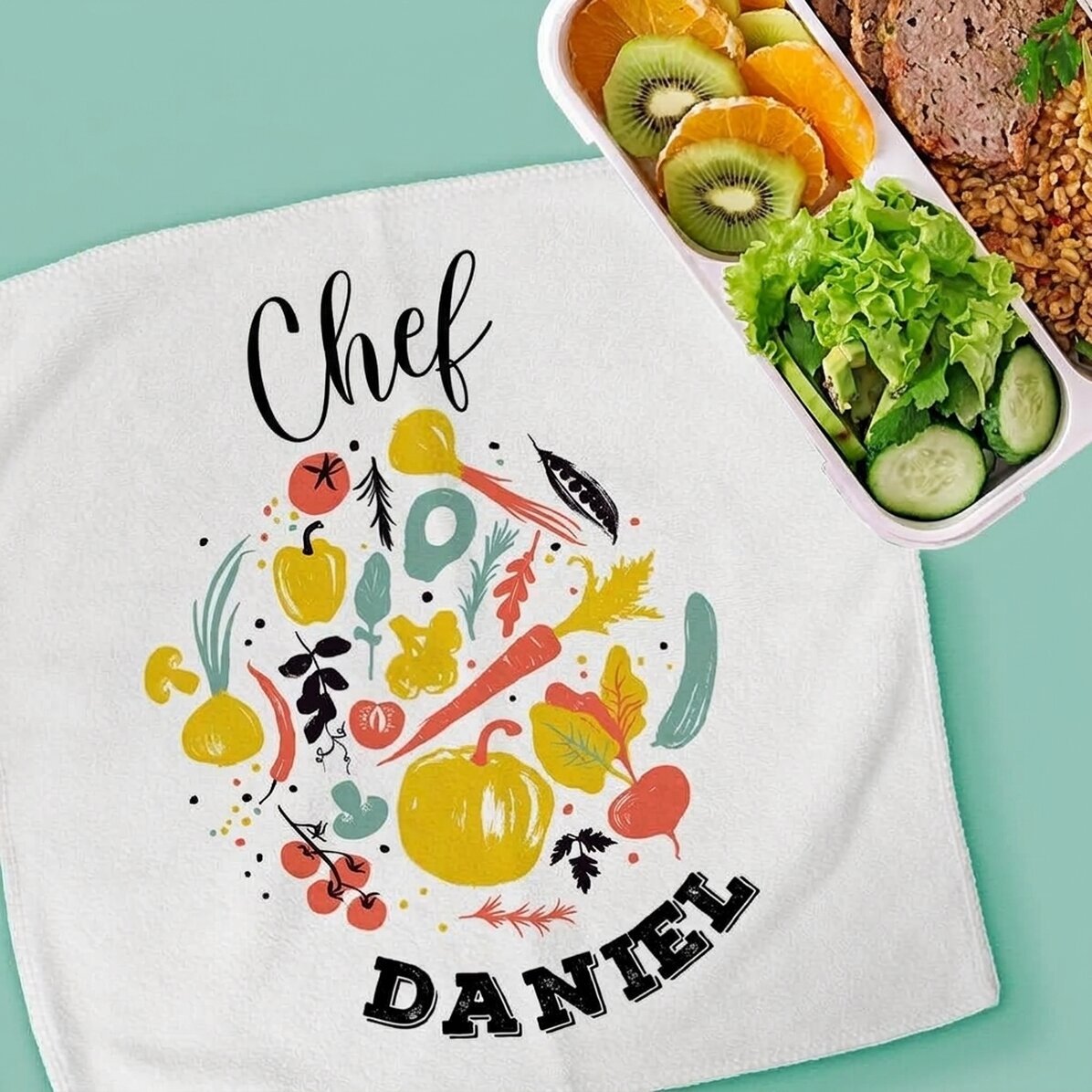 Handdoek met gepersonaliseerde tekst - Chef