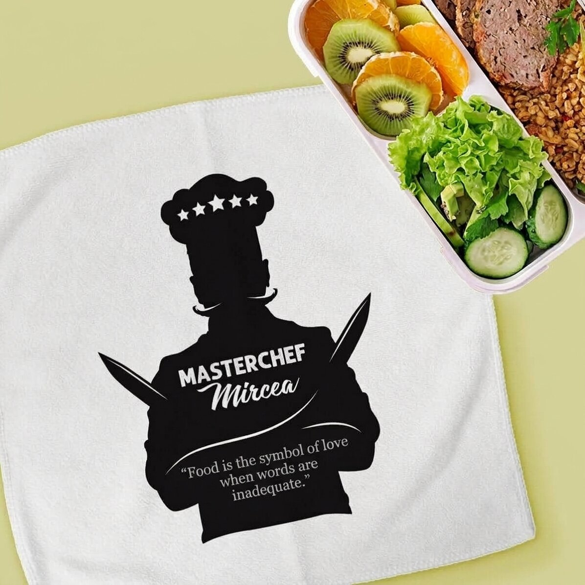 Handdoek met gepersonaliseerde tekst - Masterchef