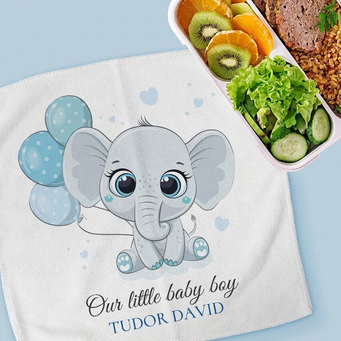 Handdoek met naam erop - Babyjongen