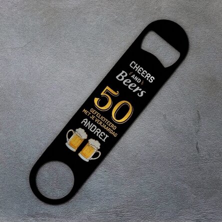 Gepersonaliseerde bieropener - Proost en bier voor jou