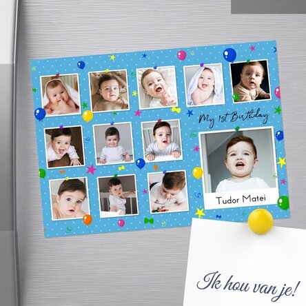 Gepersonaliseerde magneet van 18 x 13 cm met foto