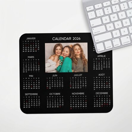 Tapis de souris personnalisés avec calendrier