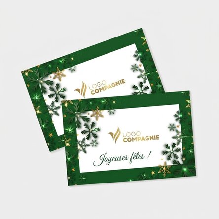Aimant personnalisé de 15 x 10 cm avec logo et texte - Merry Christmas