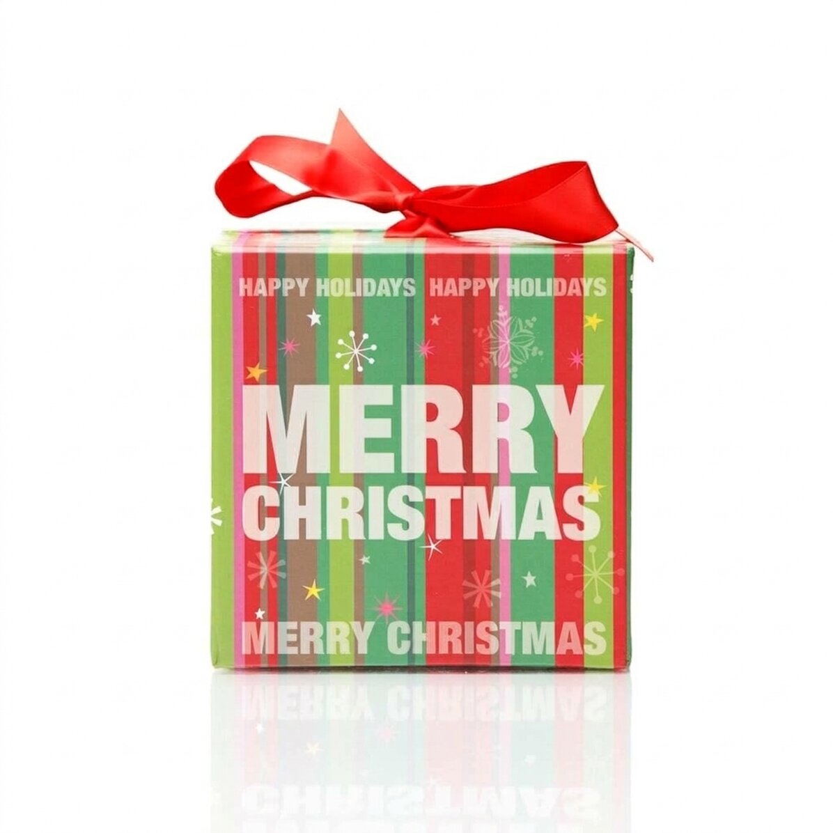 Kerstcadeaudoos – model met sneeuwvlokken