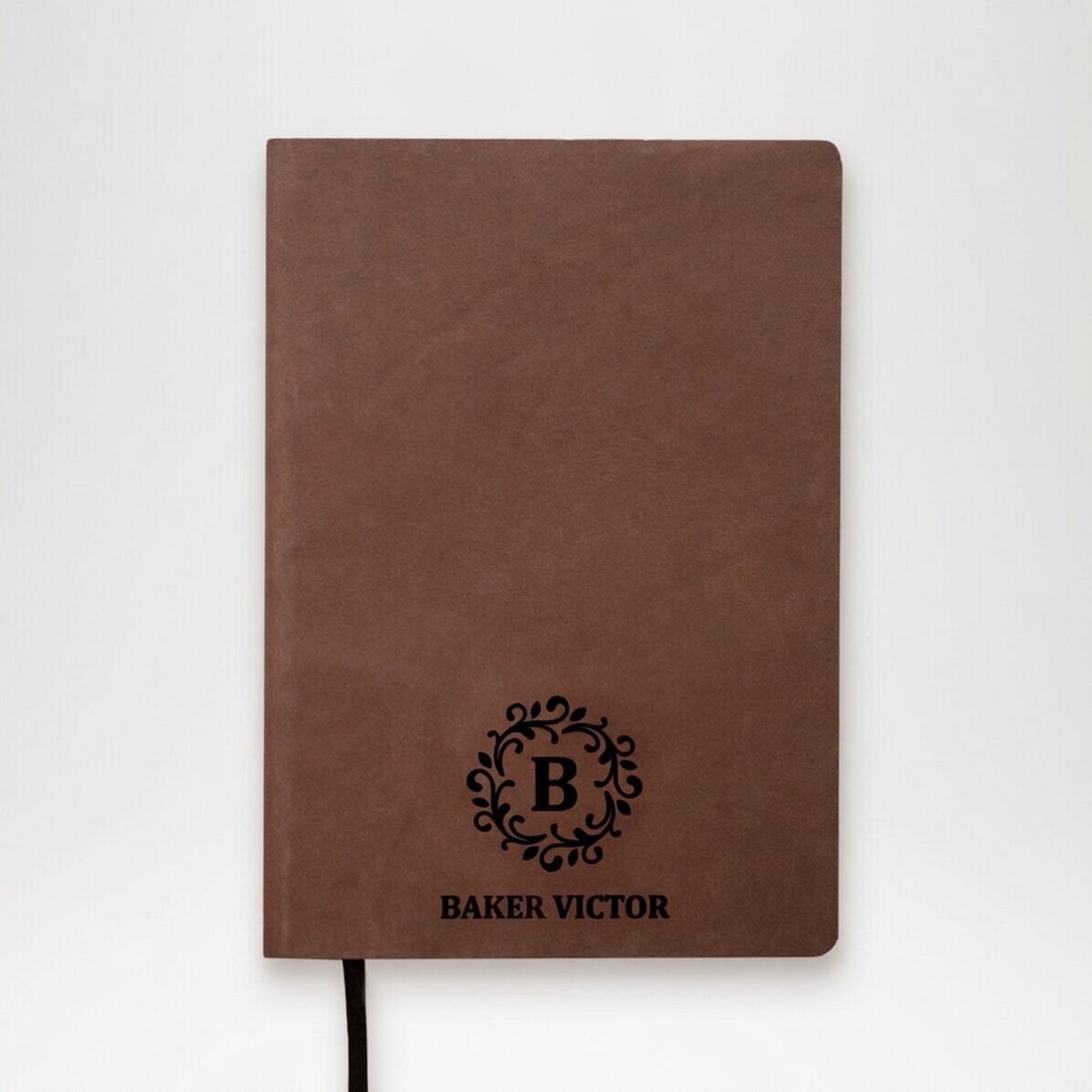 Gepersonaliseerde leren agenda met monogram en naam