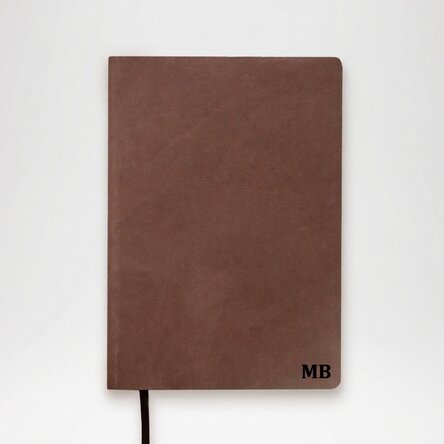 Agenda en cuir personnalisé avec vos initiales ou votre nom