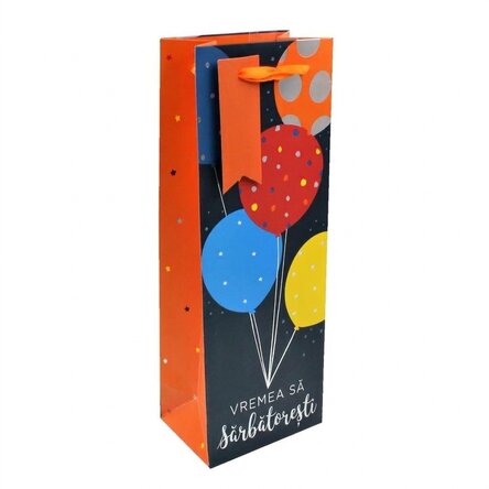 Cadeauzakje voor drankjes - model 'Time to celebrate'