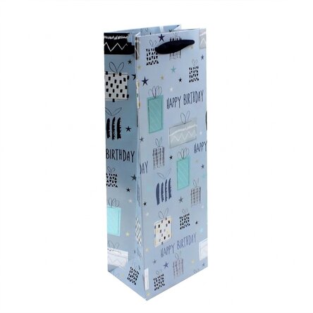 Cadeauzakje voor drankjes - model Happy Birthday gifts