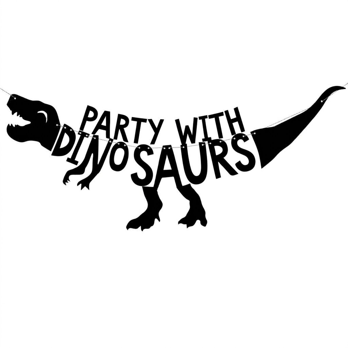 Banner Dinosaurus Dino-feestje