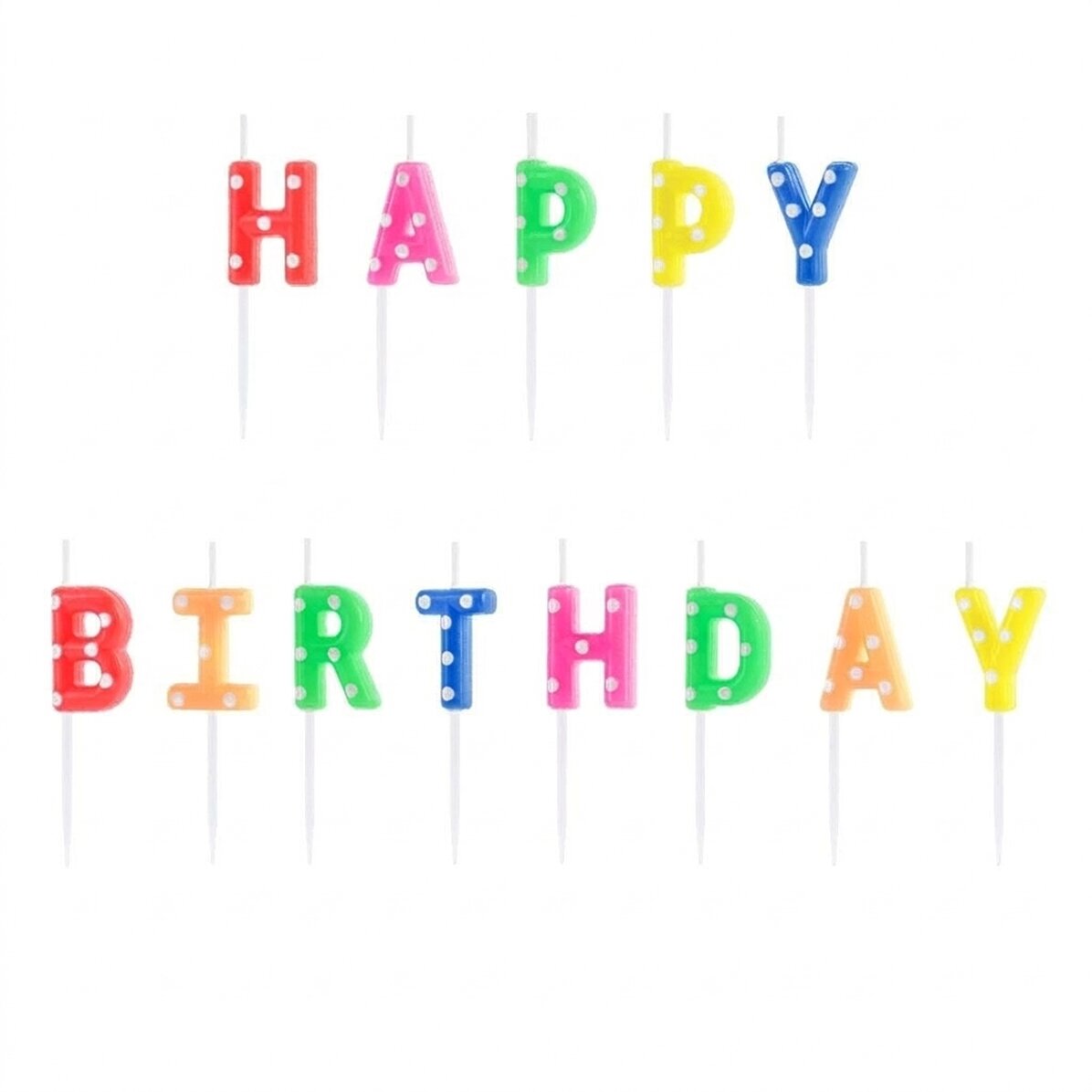 Taartkaarsjes - Happy Birthday-set