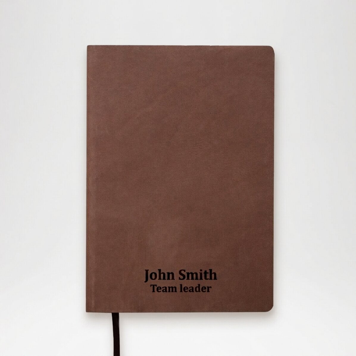 Agenda en cuir personnalisé avec inscription
