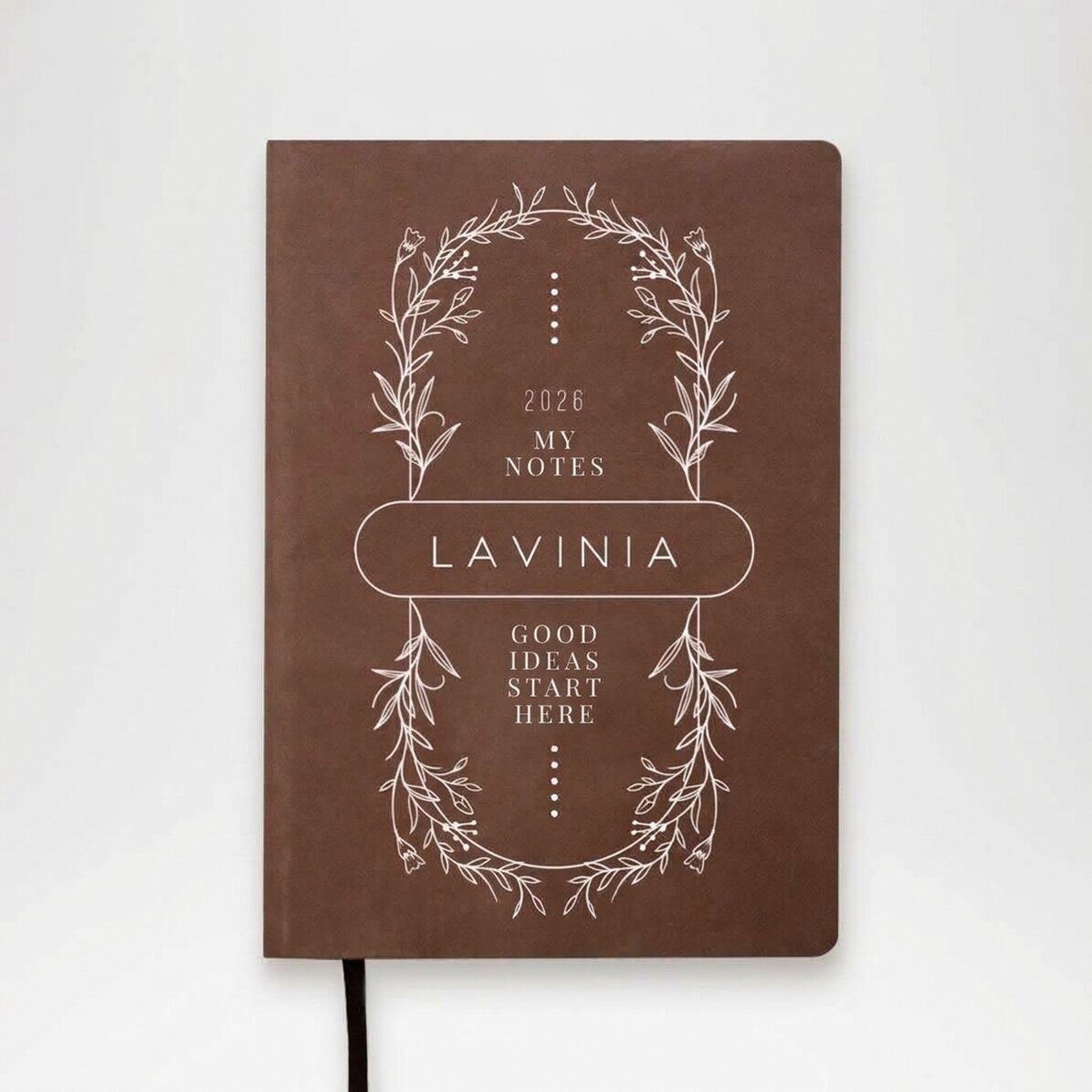 Agenda personnalisé avec texte - Fleurs