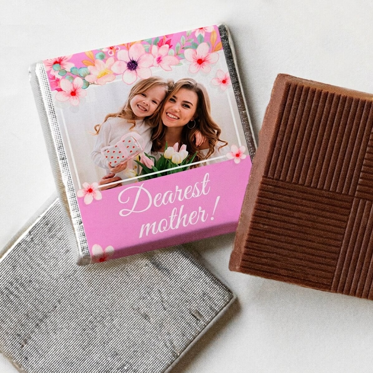 Gepersonaliseerde mini-chocolade met foto en boodschap - Mijn liefste