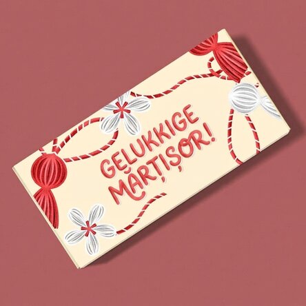 Chocolade met gepersonaliseerde tekst
