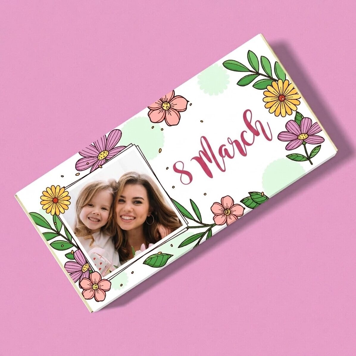 Chocolat personnalisé avec photo et message - Mars