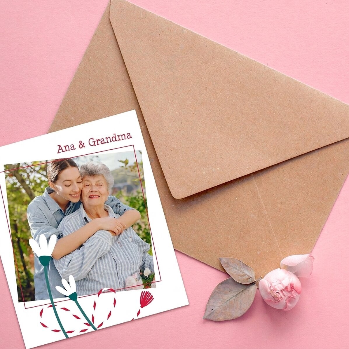 Gepersonaliseerde foto van 10 x 12 cm met tekst