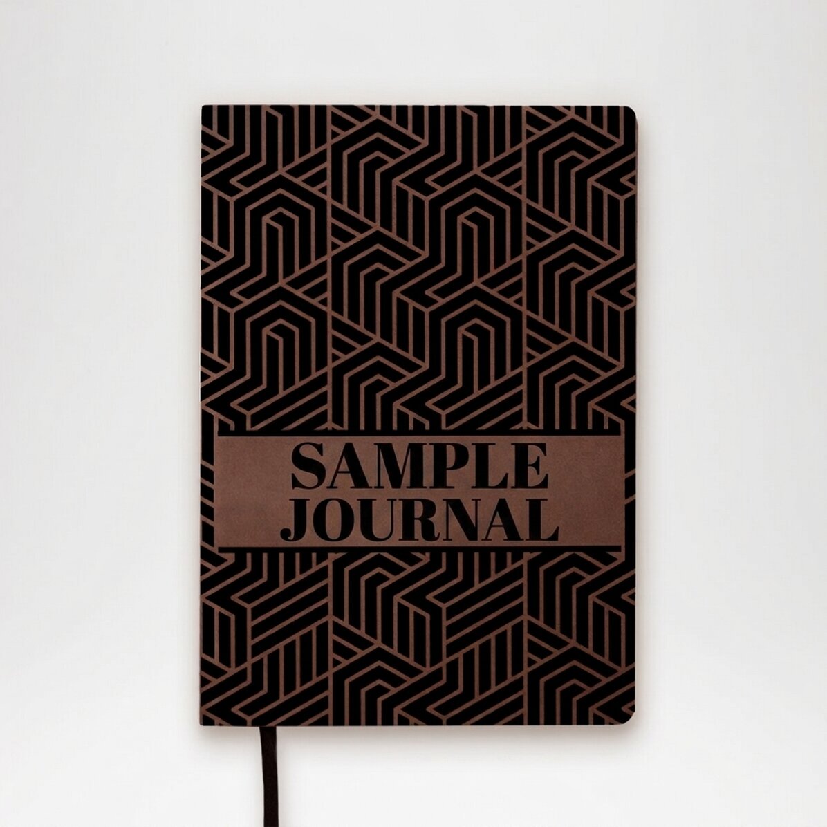 Op maat gemaakte leren agenda met naam - Elegant model