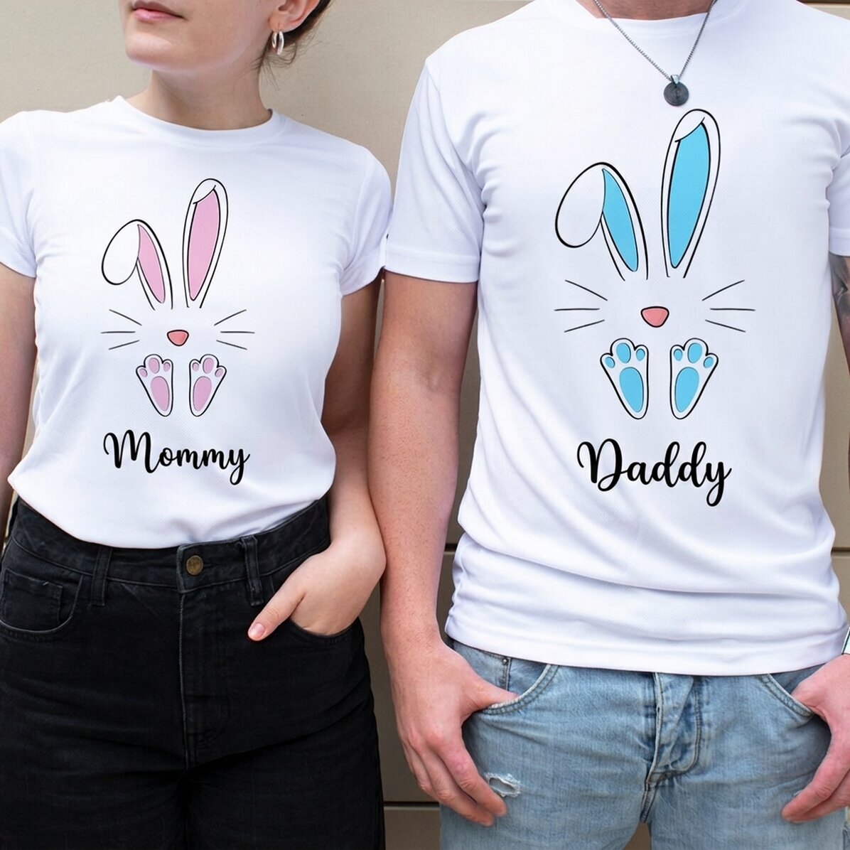 Sportshirt met naam erop - Konijntje