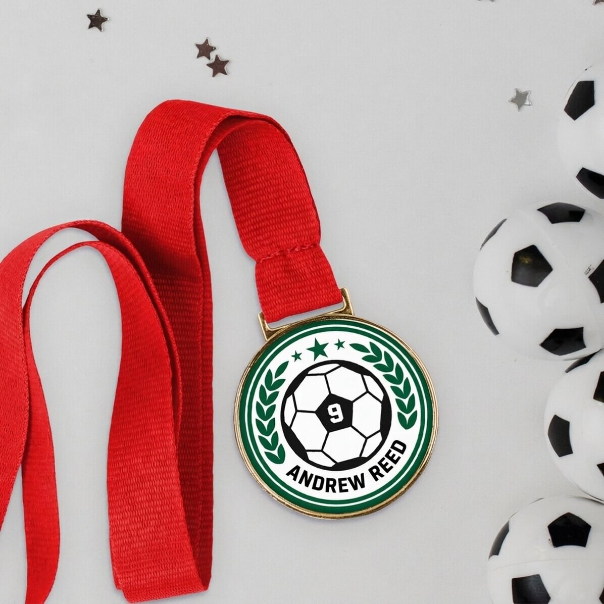 Médaille personnalisée avec inscription - Football