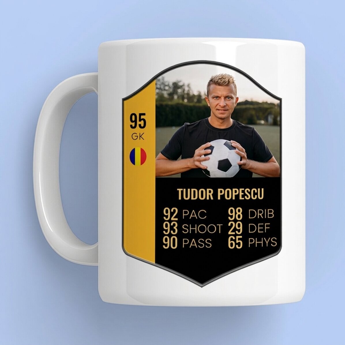 Tasse personnalisée avec photo et texte - Carte FIFA