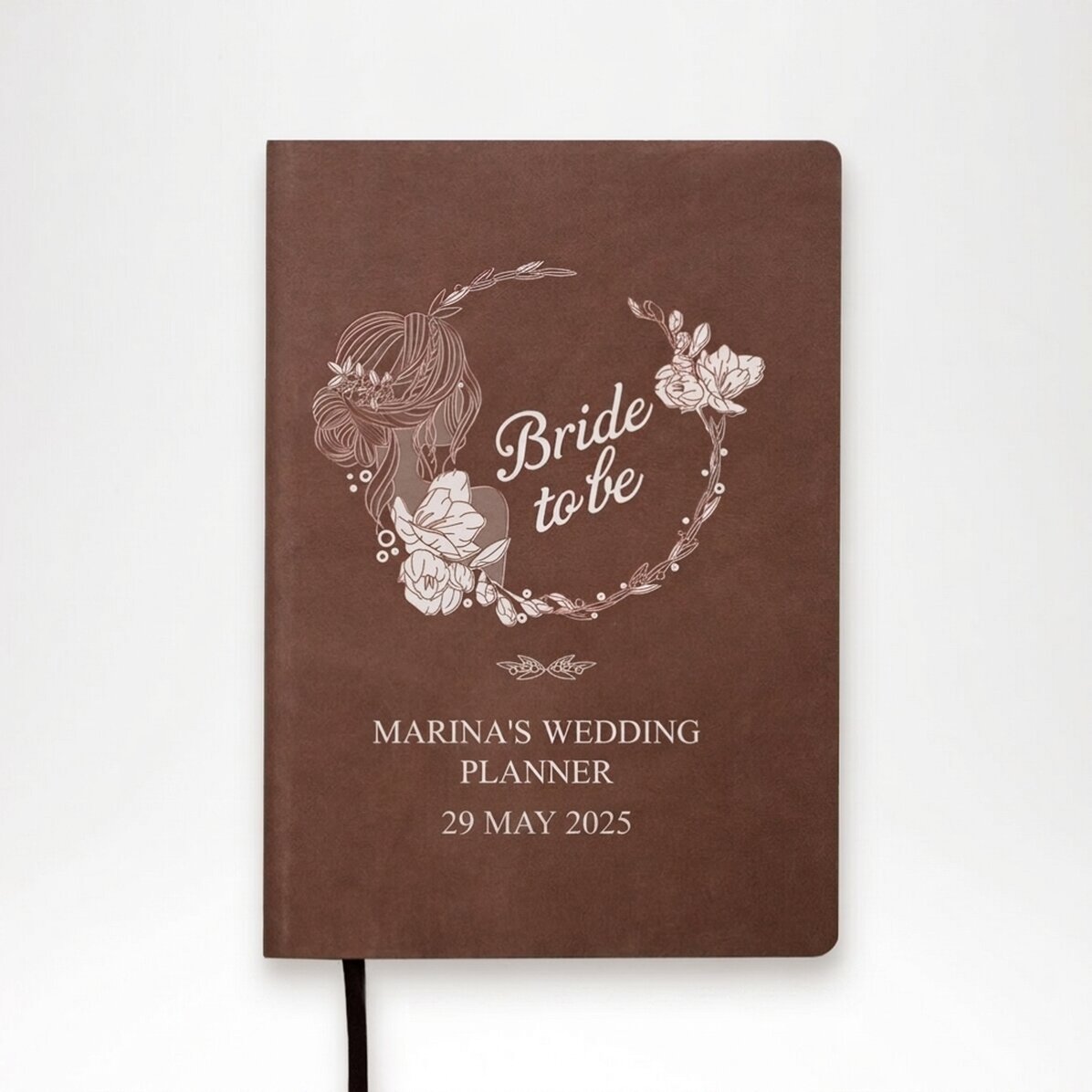 Gepersonaliseerde agenda met tekst - Wedding planner