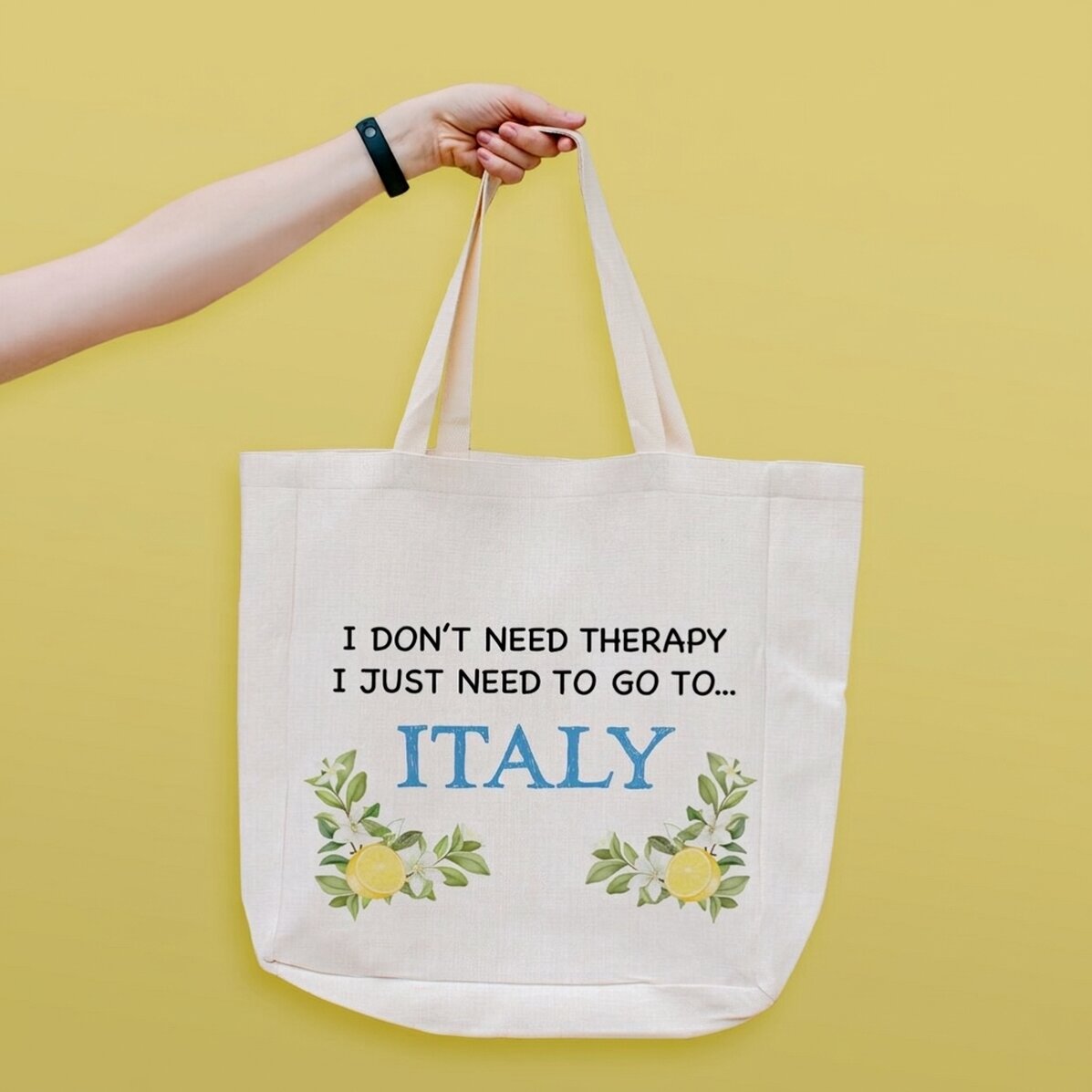 Strandtas met gepersonaliseerde tekst - Italië