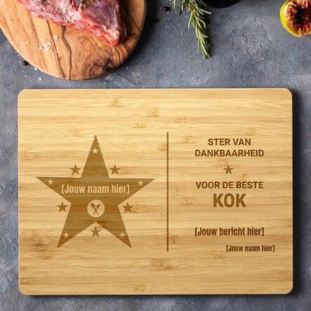 Gepersonaliseerde hamer met tekst - De ster van dankbaarheid