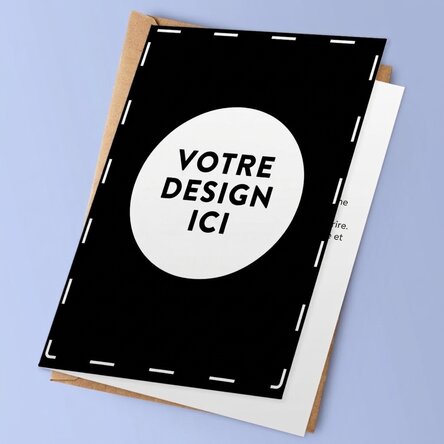 Carte de vœux personnalisée avec votre illustration