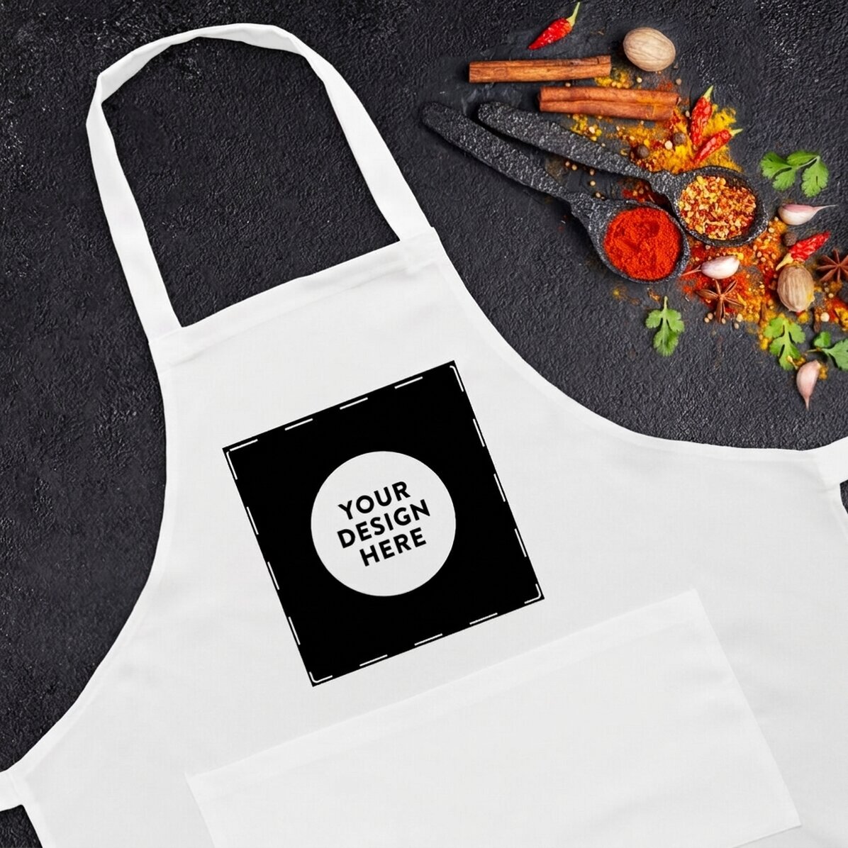 Gepersonaliseerd schort met jouw ontwerp
