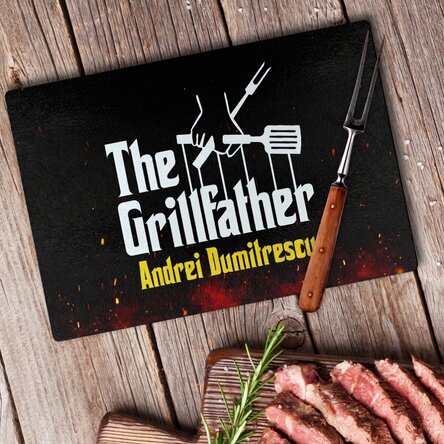 Glasbreker met gepersonaliseerde tekst - The Grillfather