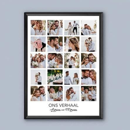 Gepersonaliseerd schilderij met 20 foto
