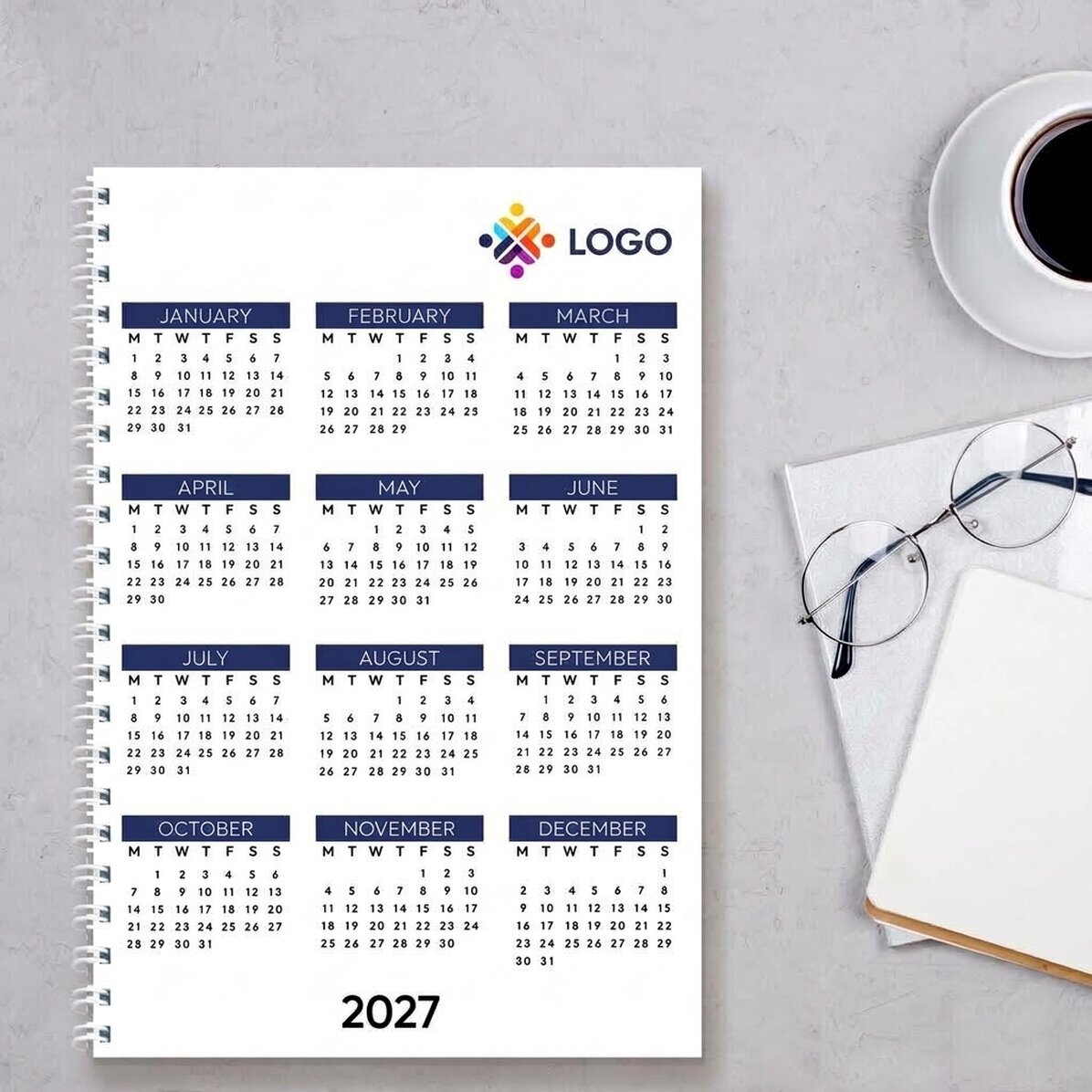 Carnet personnalisé avec logo - Calendrier
