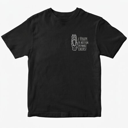T-shirt personnalisé avec un message pour l