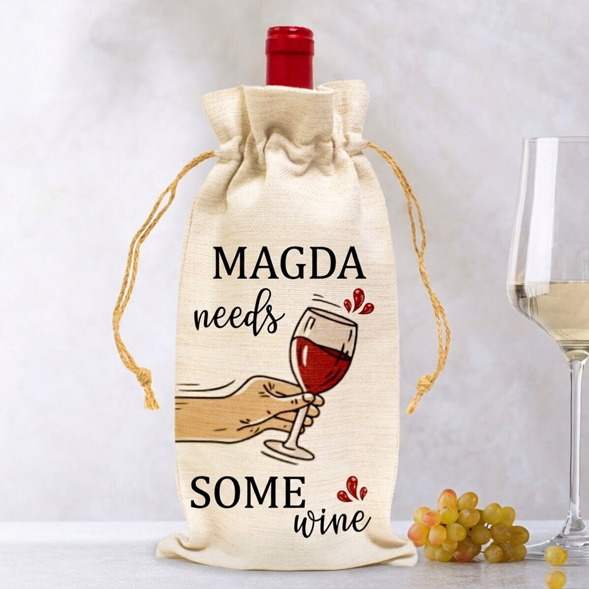 Sac personnalisé pour bouteille de vin - Need some wine