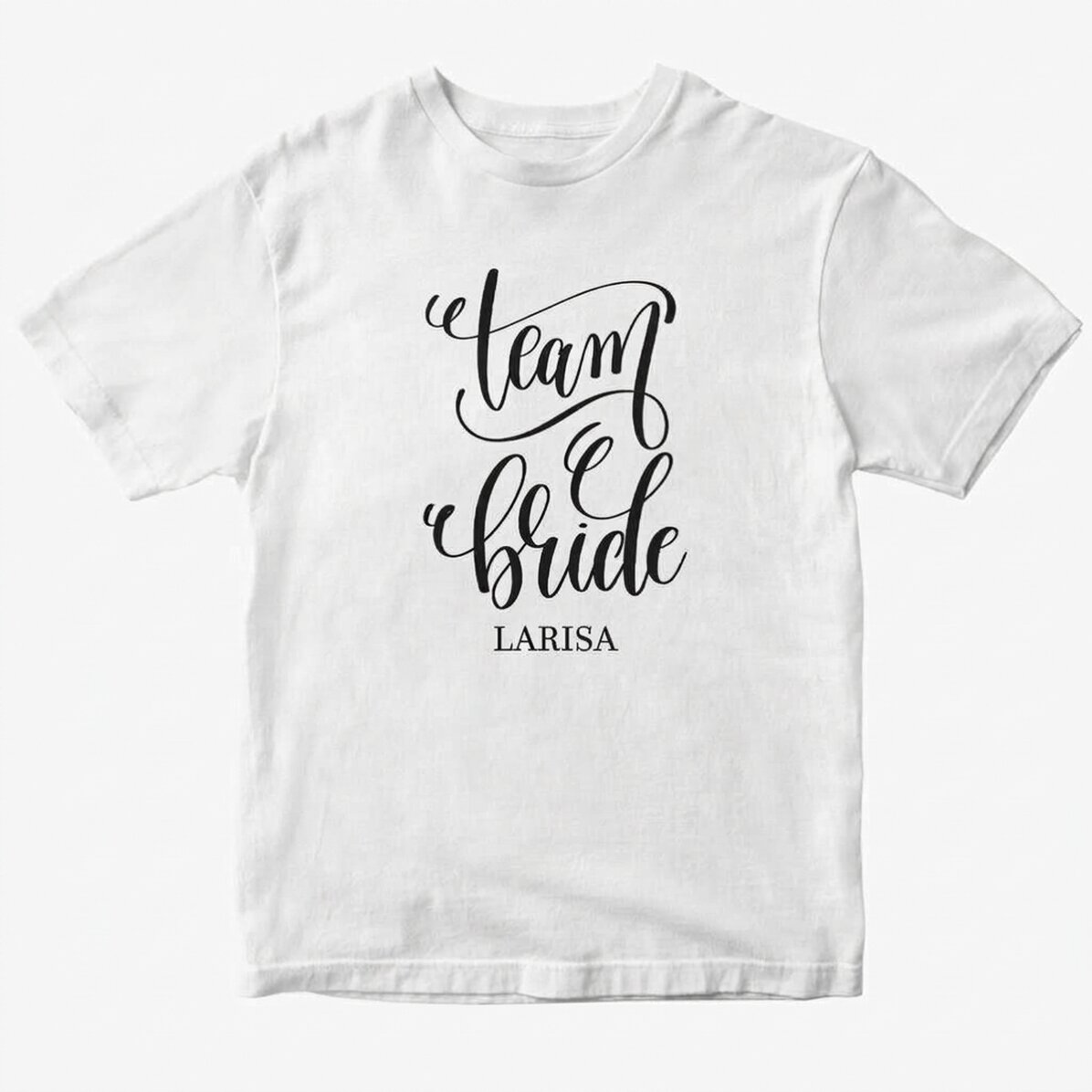 T-shirt personnalisé avec un message pour les futures mariées - Team Bride