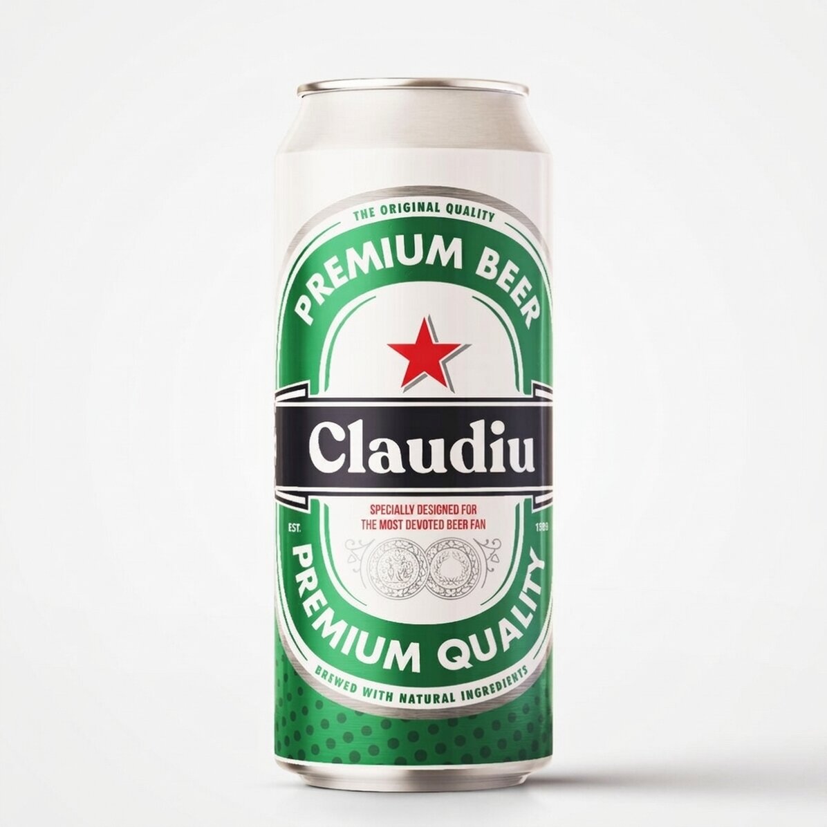 Bier in een blikje met gepersonaliseerde tekst - De meest toegewijde bierliefhebber