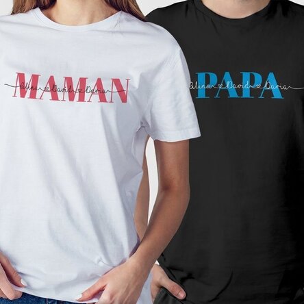 T-shirt personnalisé avec inscription - Family
