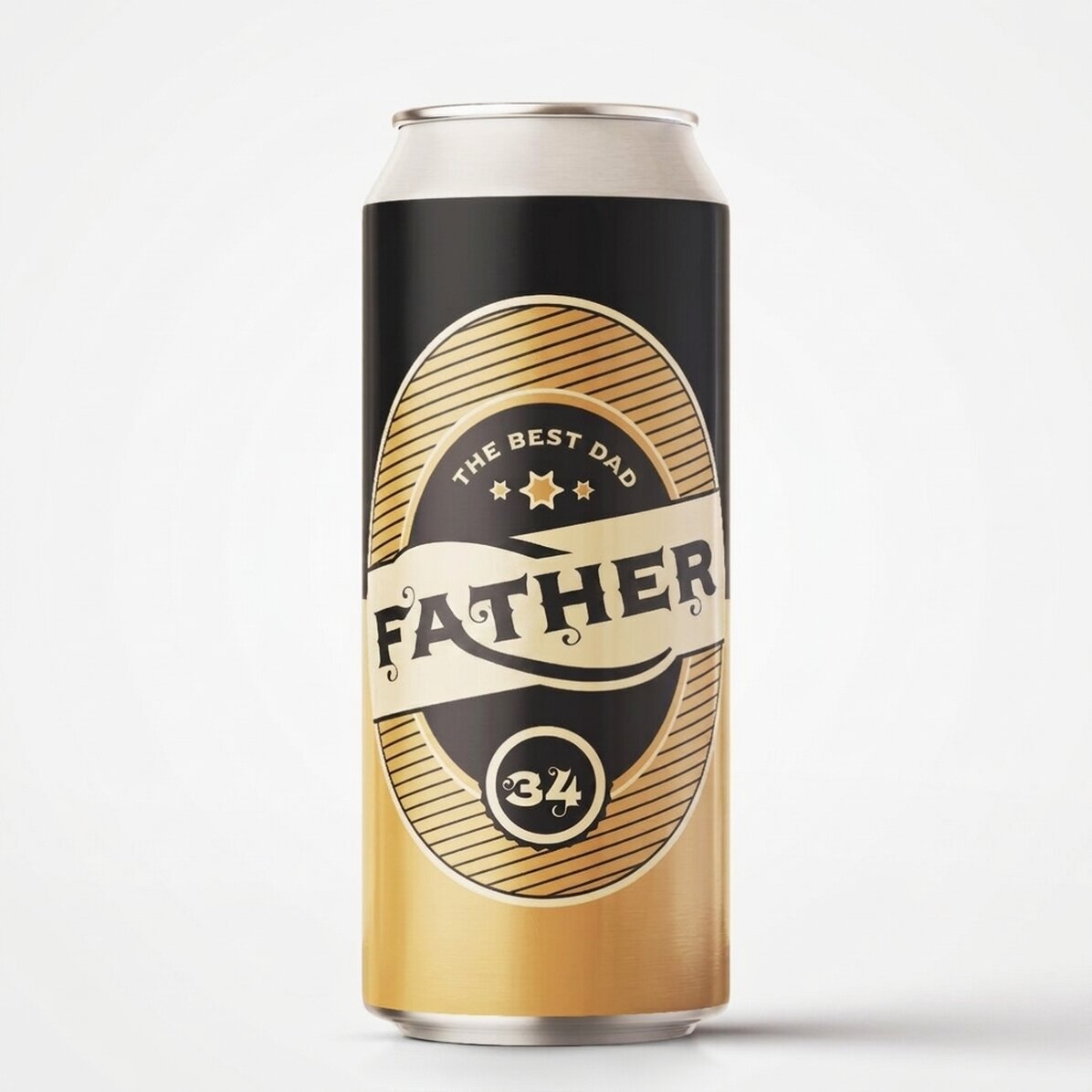 Bière en canette personnalisée avec le texte « Joyeux anniversaire ! »