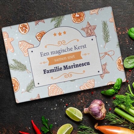 Glasbreker met gepersonaliseerde tekst - Kerstmodel